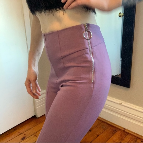 NWT Lavender High-Waisted Revamped Pants - Picture 9 of 9